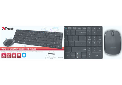 Trust 18808 keyboard Mouse included Home RF Wireless Black – image 3