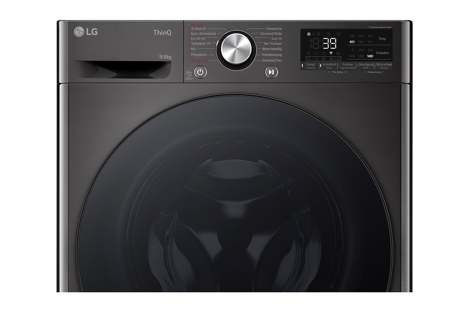 LG W4WR7096YB washer dryer Freestanding Front-load Black – image 5