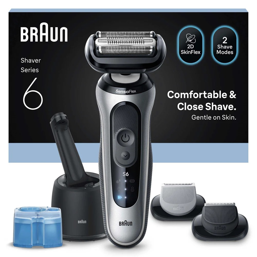 Braun Series 6 62-S7650cc Foil shaver Trimmer Silver