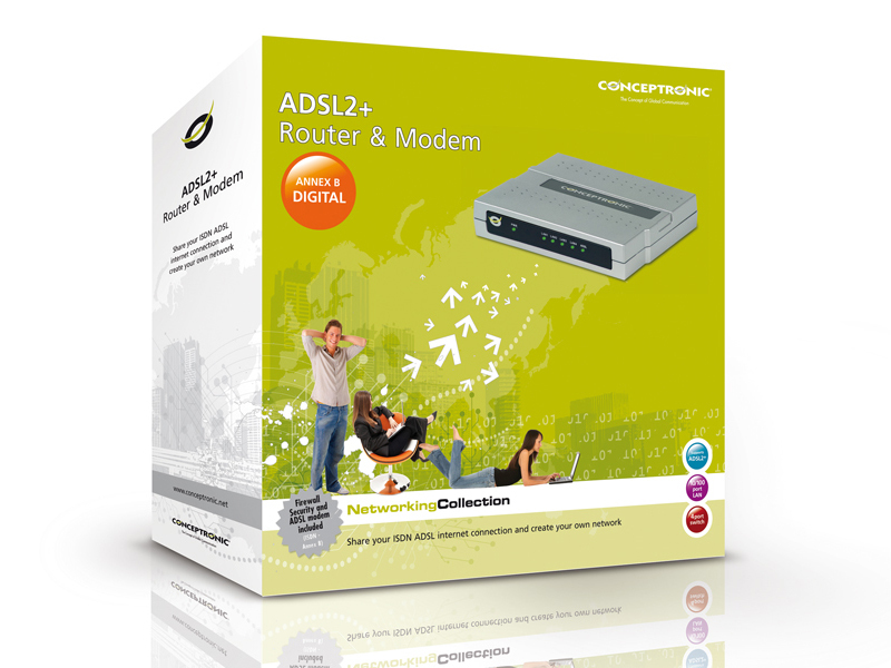 Conceptronic ADSL2+ Router & Modem – image 5