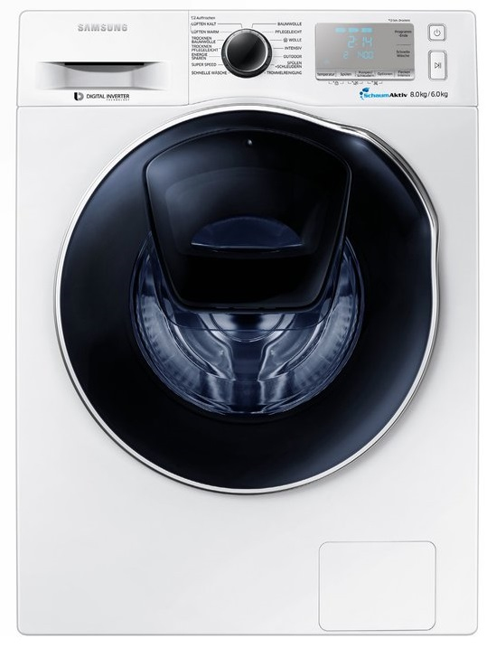 Samsung WD8XK6403OW/EG washer dryer Freestanding Front-load White