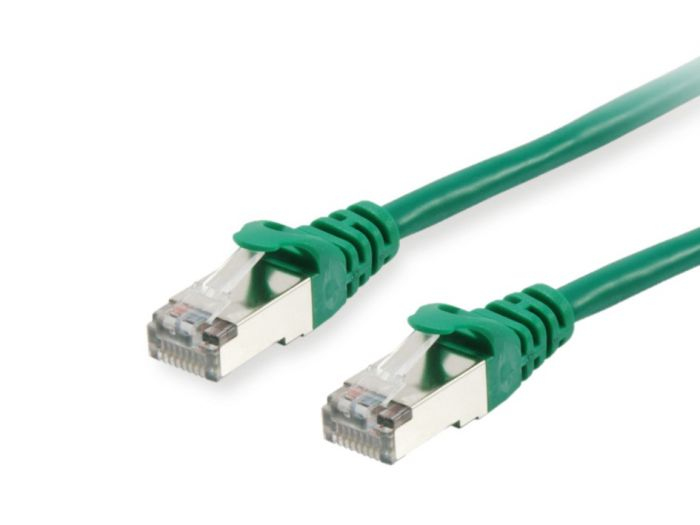 Cat.6A S/FTP Patchkabel, Grün, 1.5m