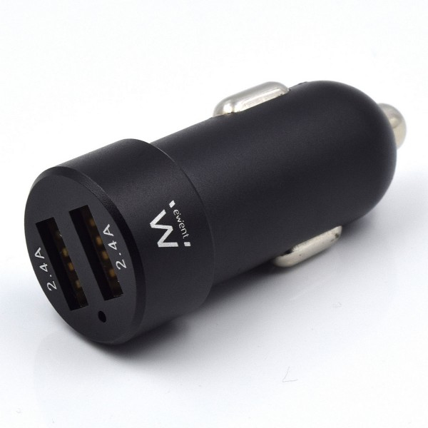 Ewent EW1234 mobile device charger MP3, Smartphone, Tablet, Universal Black Cigar lighter Auto – image 1