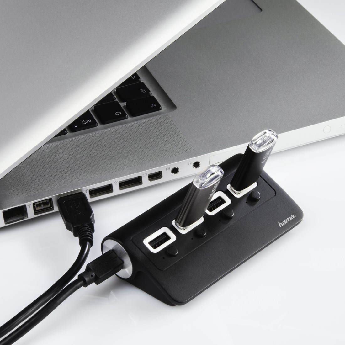 Hama 00054131 interface hub USB 2.0 480 Mbit/s Black – image 3