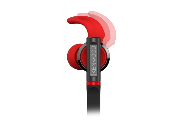 Kenwood KHS-R800-R headphones/headset Wired In-ear Grey, Red – image 2