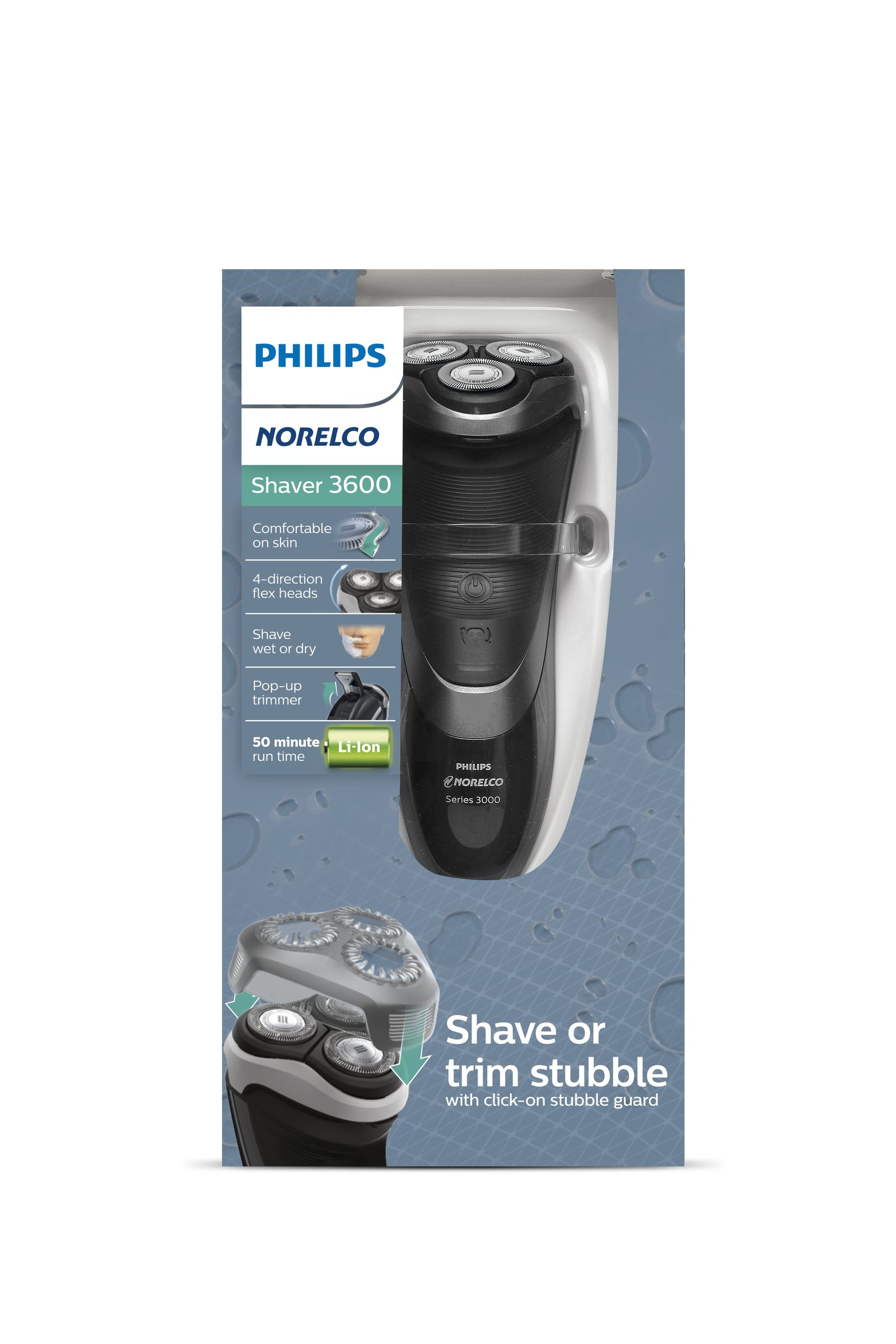 Philips S3560/88 men's shaver Rotation shaver Trimmer Black, Metallic – image 3
