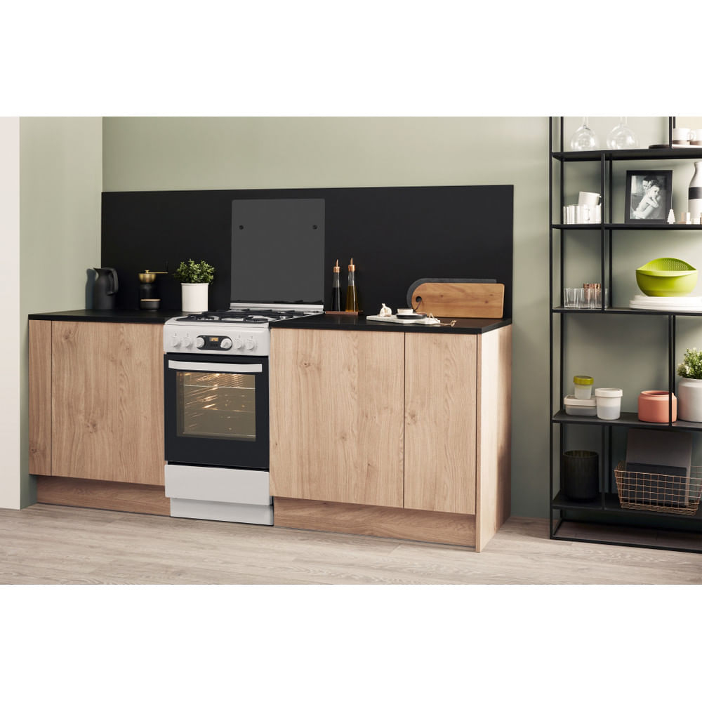 Hotpoint HS5G5CHW/IT Freestanding cooker Electric Gas Black, White – image 9