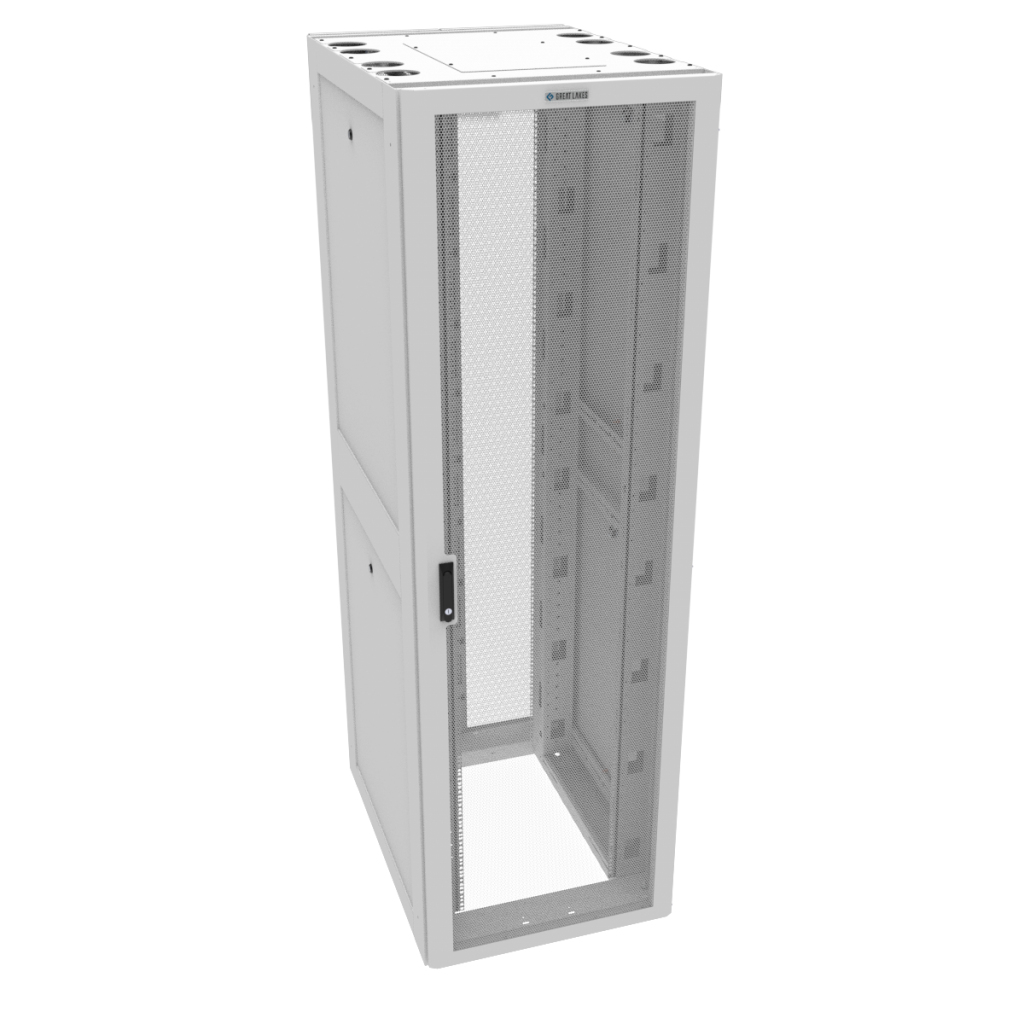 Vertiv GL52UG2EZ-3042-W-MSS rack cabinet 52U Floor mounted rack White – image 1