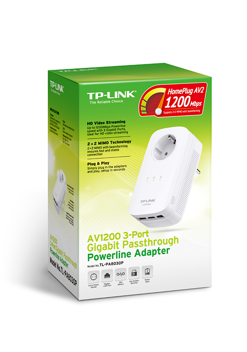TP-Link TL-PA8030P PowerLine network adapter 1200 Mbit/s Ethernet LAN White 1 pc(s) – image 7