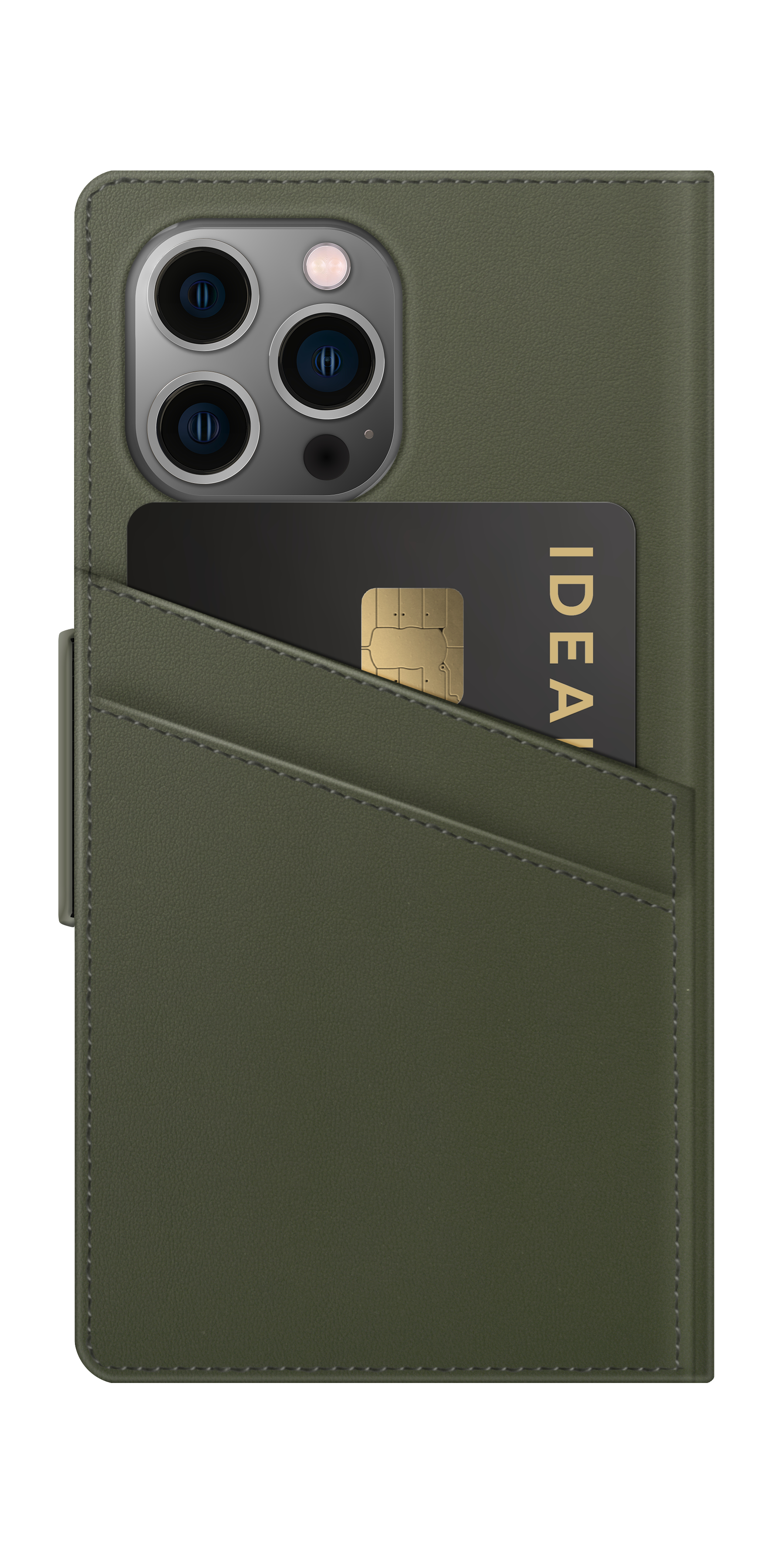 iDeal of Sweden Atelier Wallet iPhone 12PM/13PM Intense Khaki – image 2