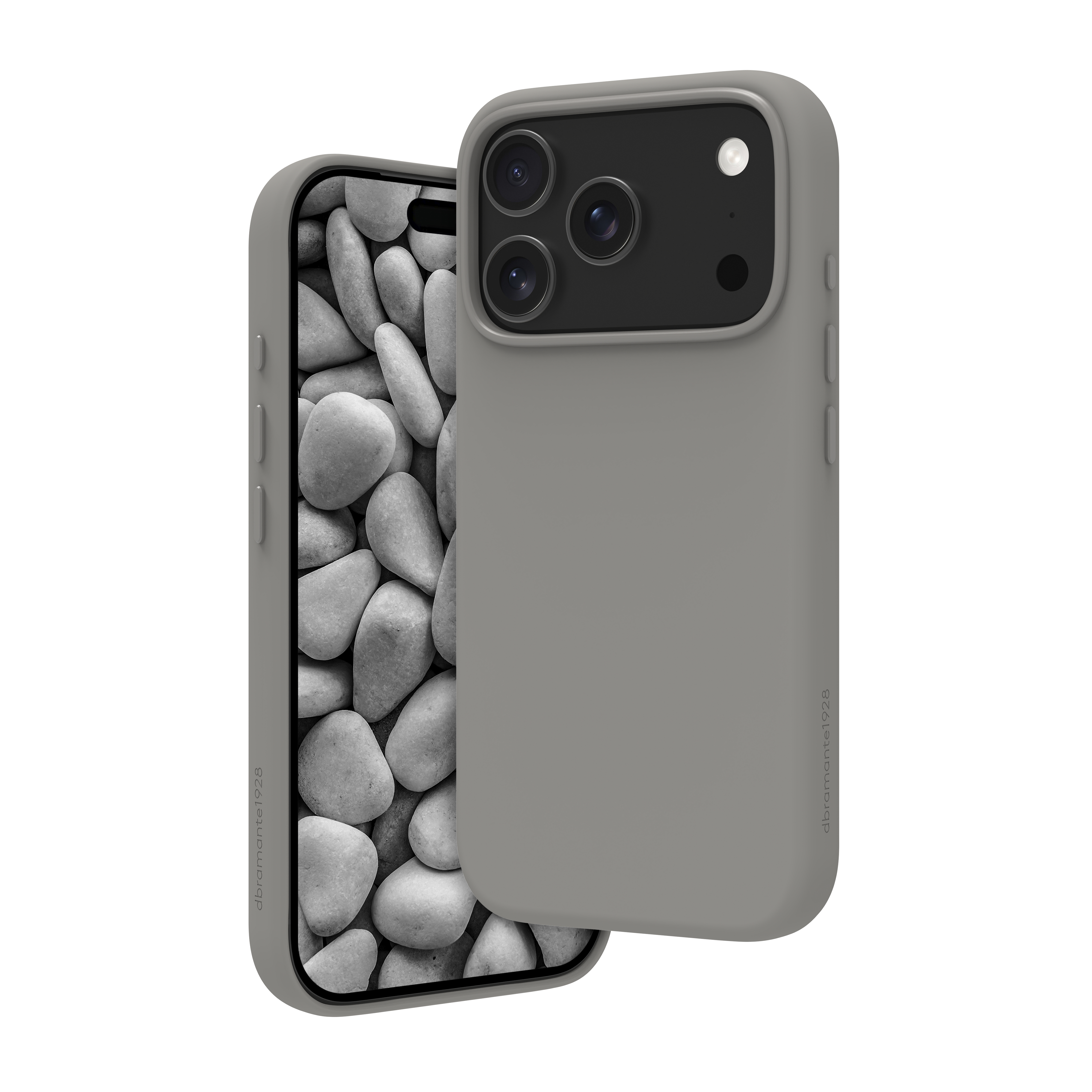 dbramante1928 Roskilde - Back cover for mobile phone - MagSafe compatibility - ICON - river stone - for Apple iPhone 17 Pro