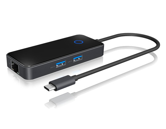 ICY BOX IB-DK4028-CPD Wired USB 3.2 Gen 1 (3.1 Gen 1) Type-C Anthracite, Black – image 2