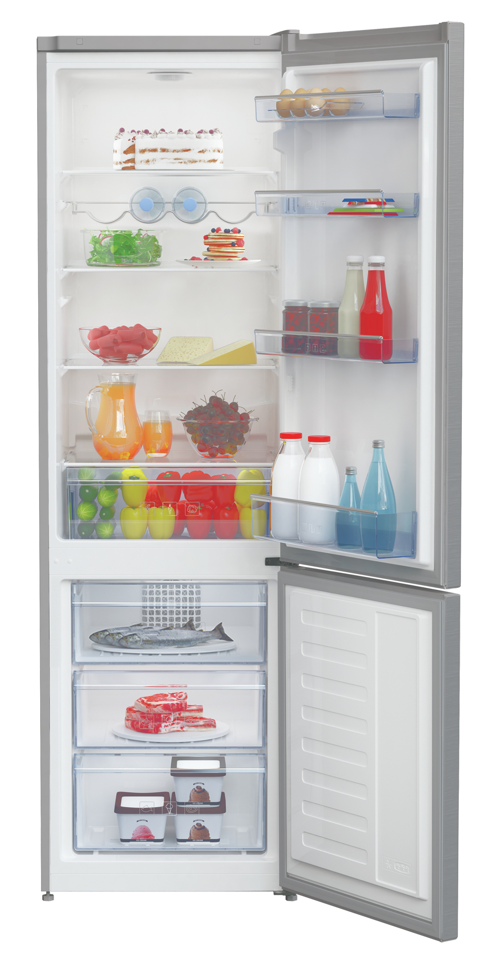 Beko RCHA300K30XB fridge-freezer Freestanding – image 3