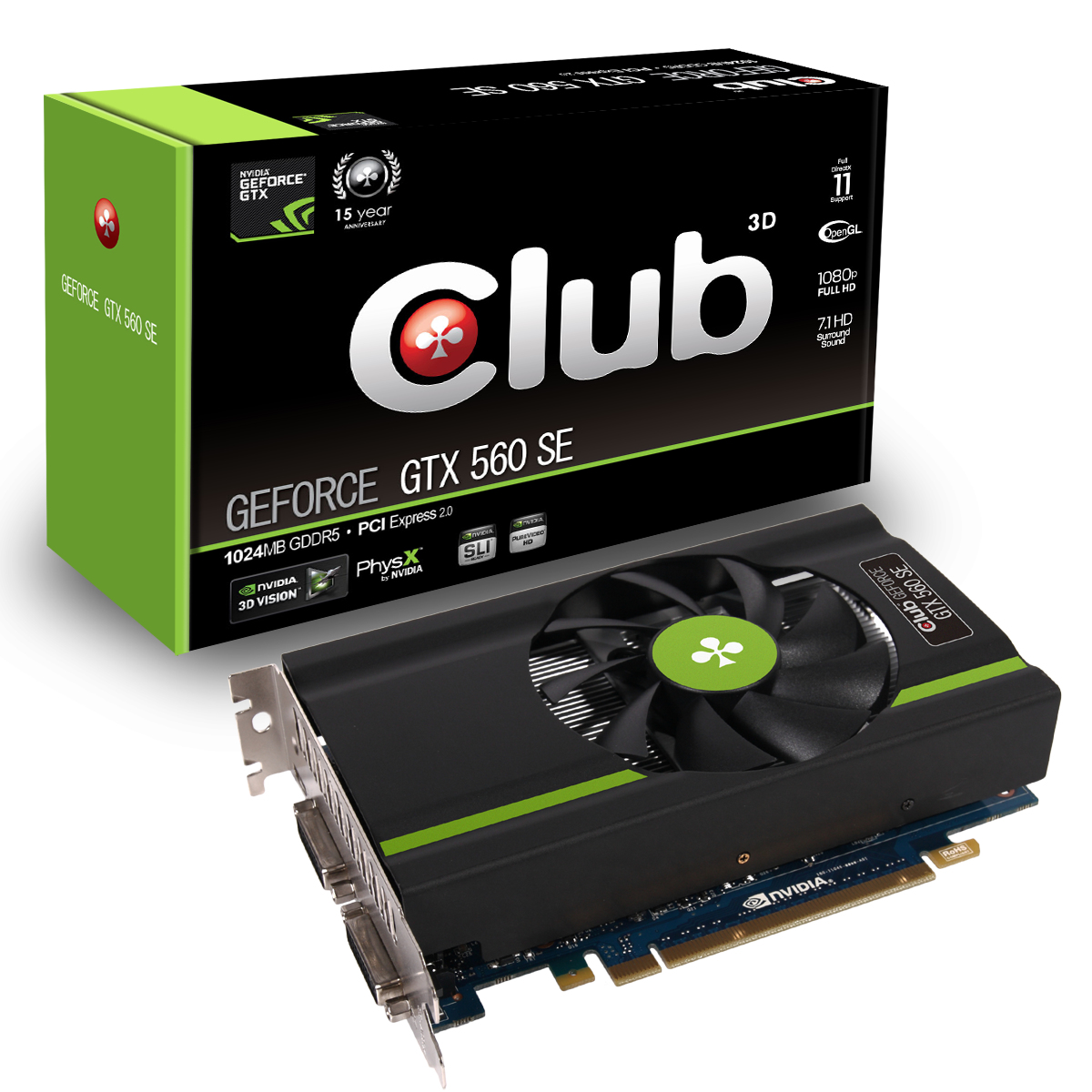 CLUB3D GeForce GTX 560 SE