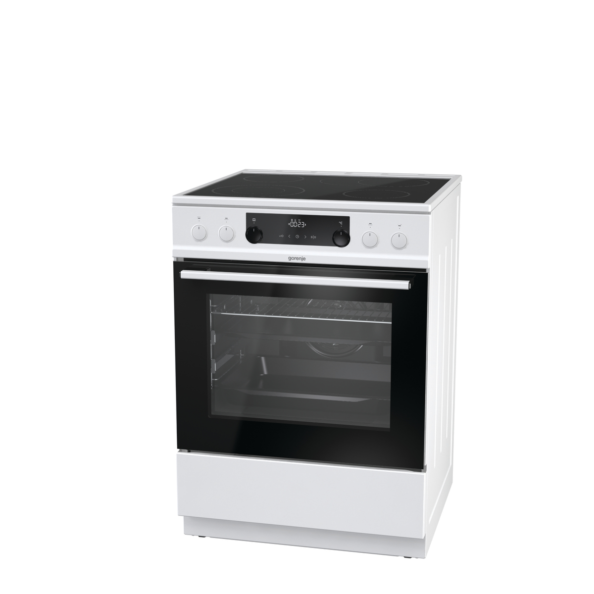 Gorenje ECS6350WPA Freestanding cooker Electric Ceramic hob Black, White – image 2