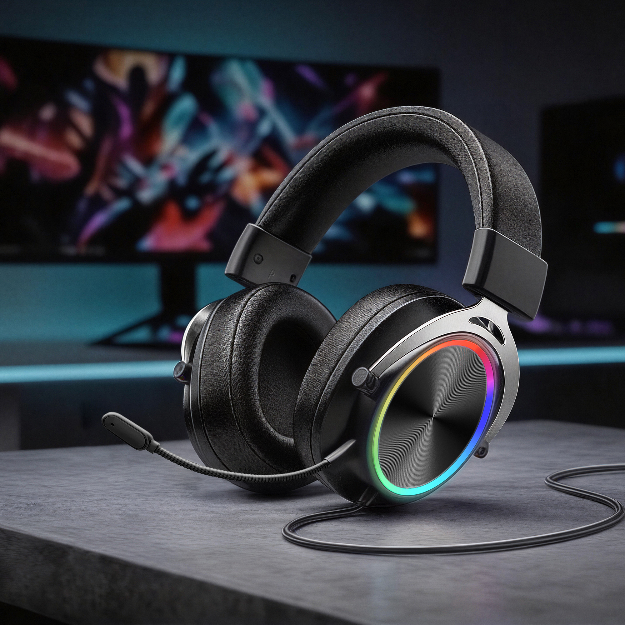 Mars Gaming MHFORGE headphones/headset Wired Head-band USB Type-C / USB Type-A Black – image 2