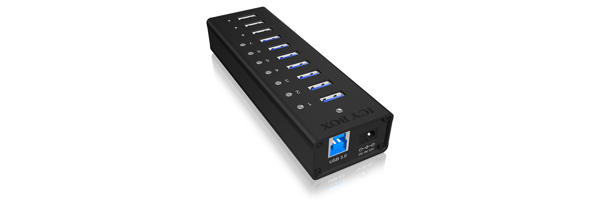 ICY BOX IB-AC6703 USB 3.2 Gen 1 (3.1 Gen 1) Type-B 5000 Mbit/s Black – image 2