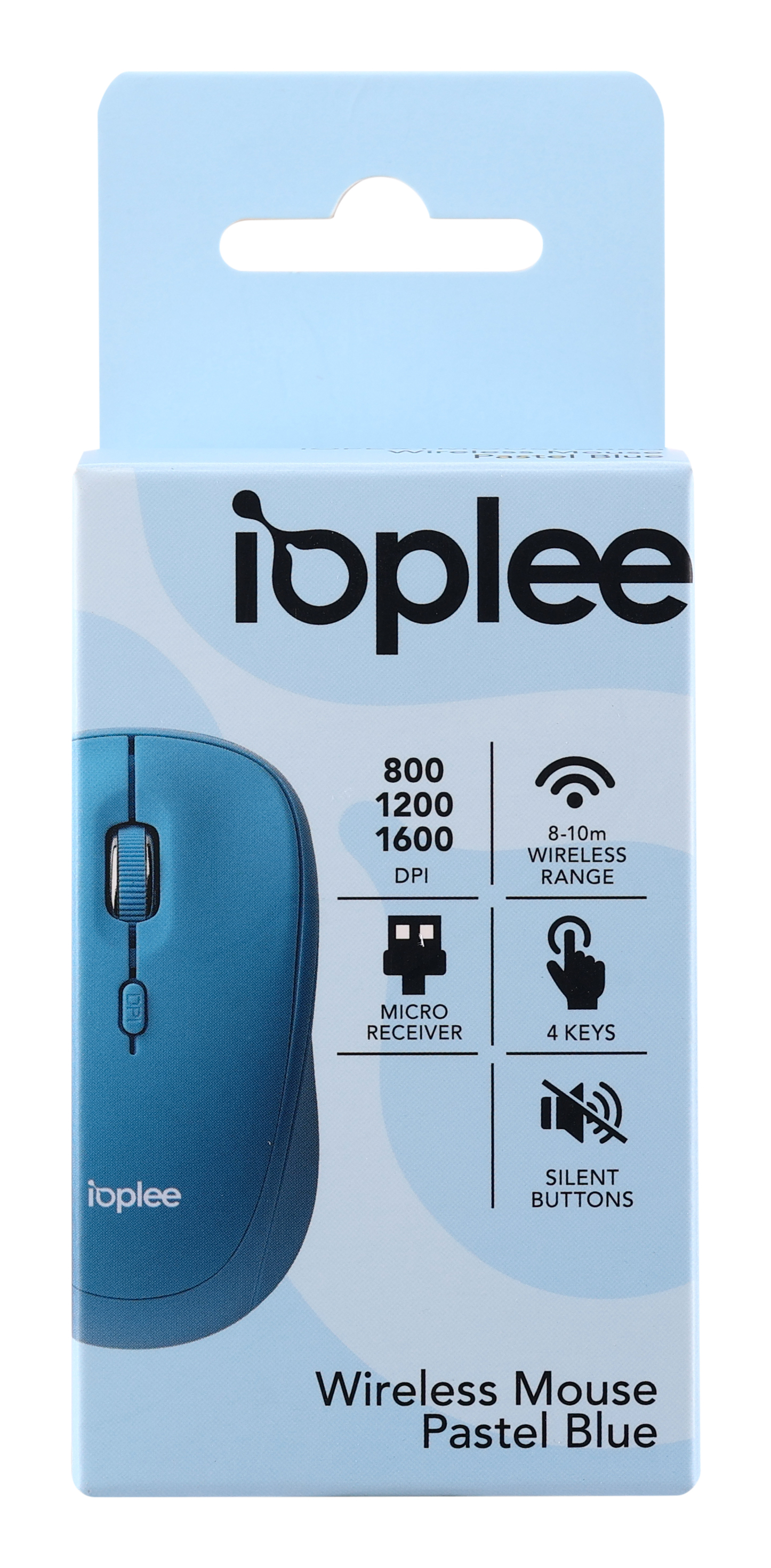 IOPLEE 285G mouse Universal Ambidextrous RF Wireless 1600 DPI – image 4
