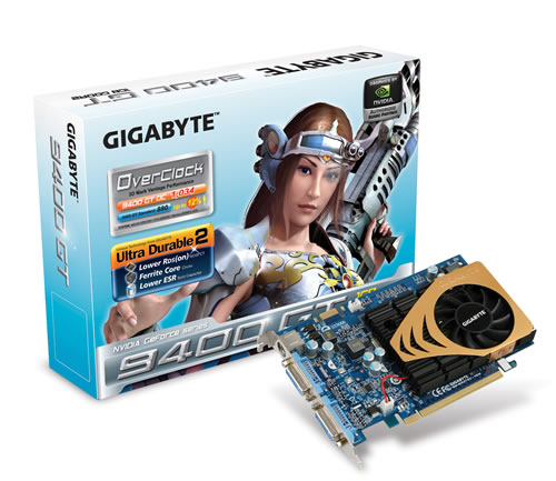 GIGABYTE GV-N94TOC-1GH graphics card GeForce 9400 GT