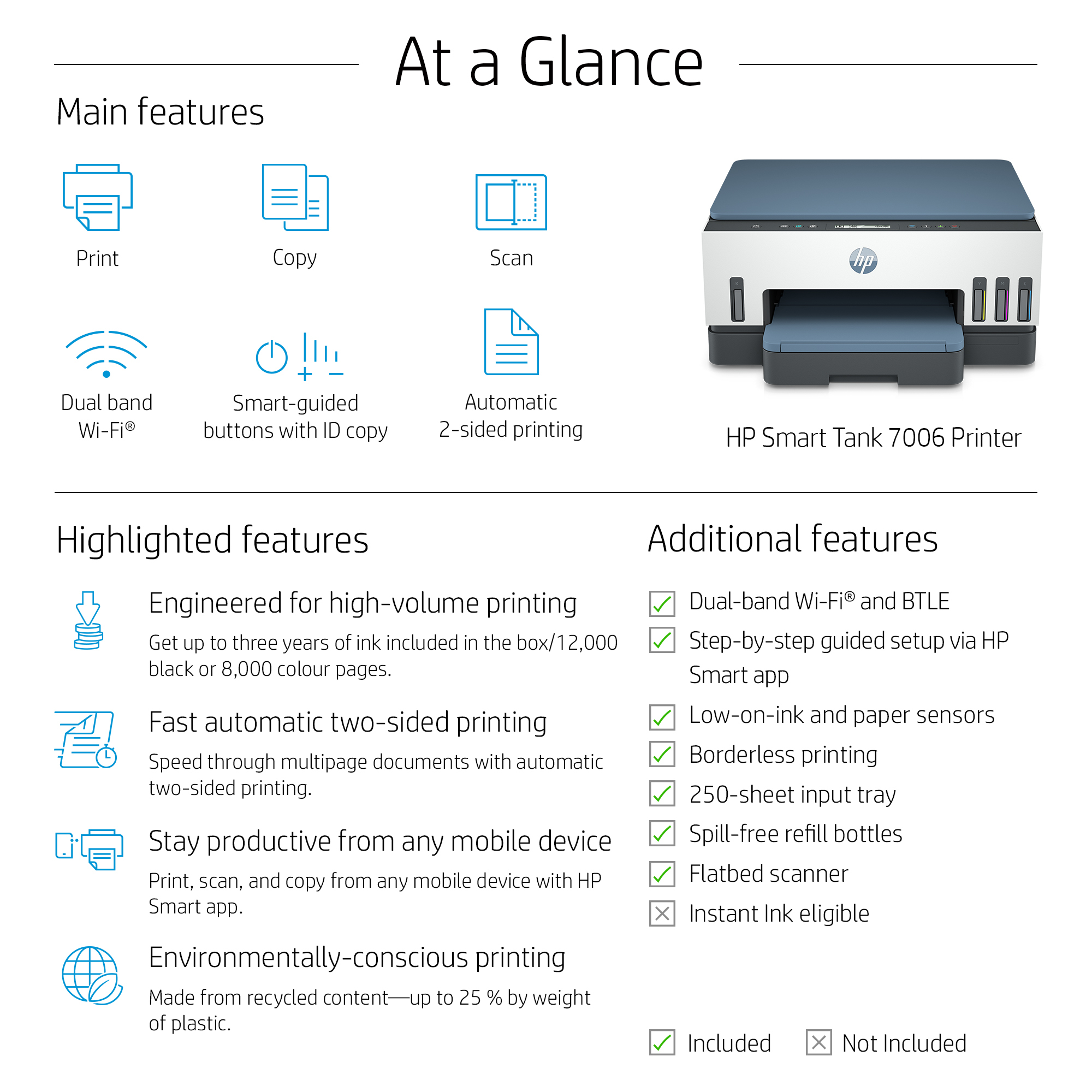HP Smart Tank 7006 All-in-One Printer – image 4