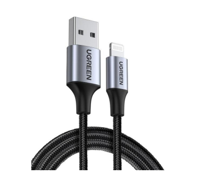 Ugreen UG-60156 1 m Черный, Серебристый