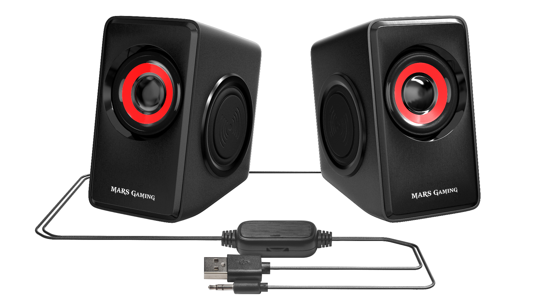 Mars Gaming MS1 loudspeaker Black, Red Wired – image 4