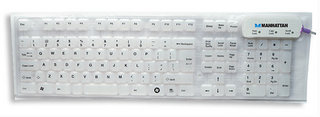 Manhattan 171618 keyboard USB + PS/2 White – image 2