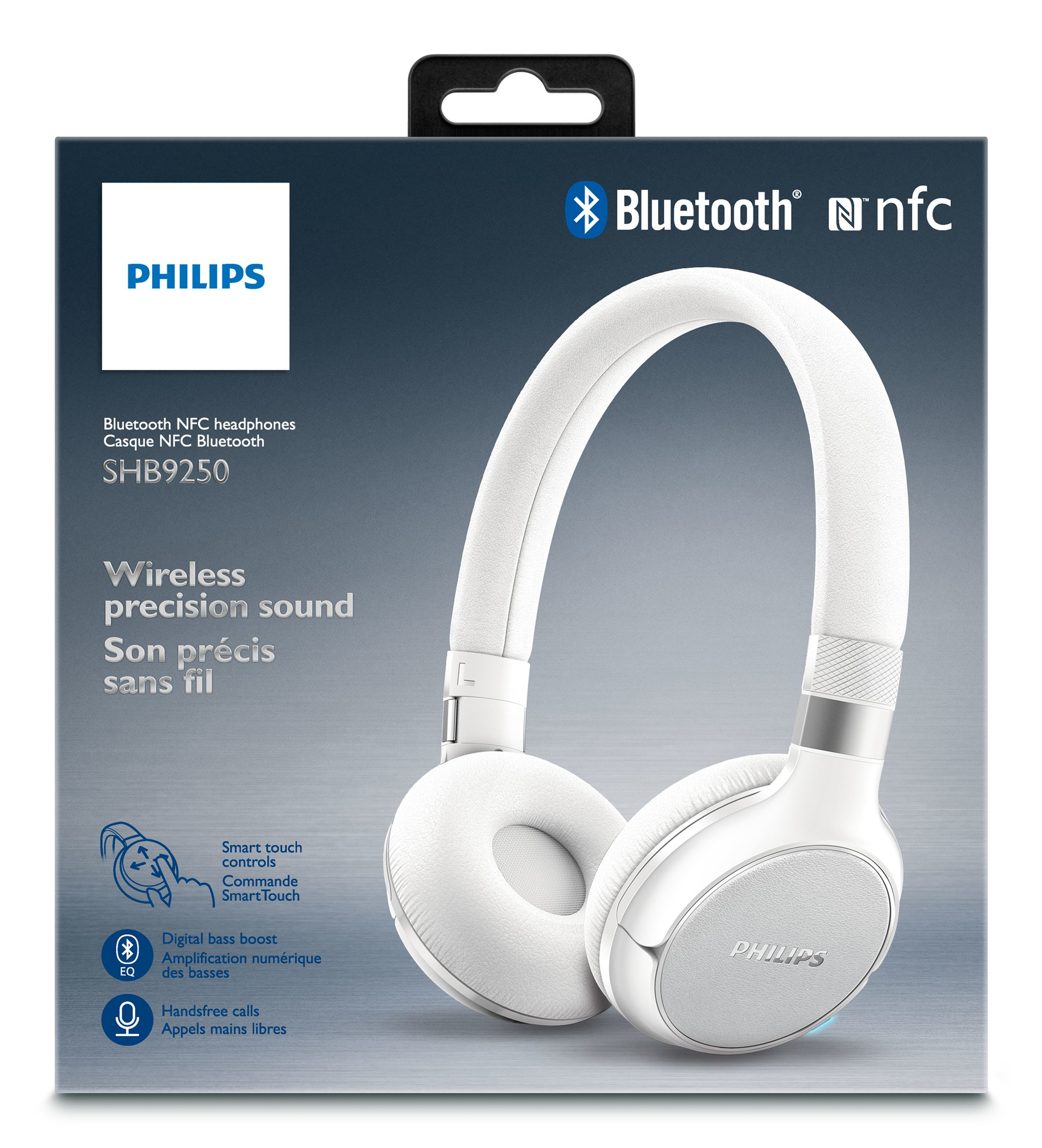 Philips SHB9350WT/00 headphones/headset Wired & Wireless Head-band Bluetooth White – image 2
