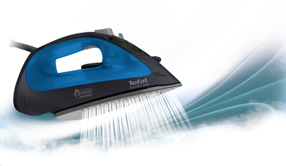 Tefal FV2674 iron Dry & Steam iron Durilium soleplate Black, Blue – image 2