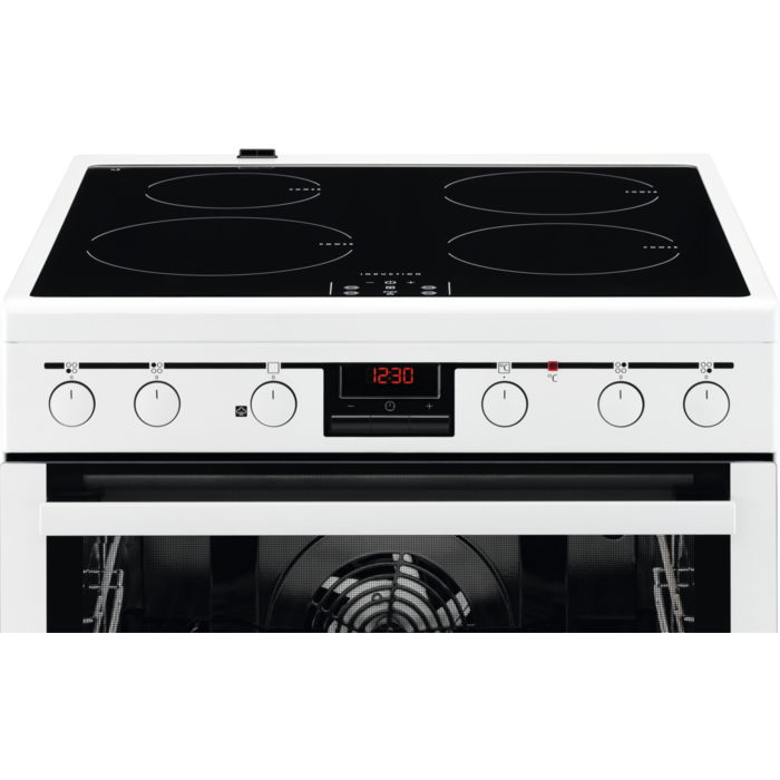 AEG CIB6640ABW Freestanding cooker Electric Zone induction hob Black, White – image 3
