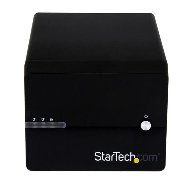 StarTech.com Dual Bay Gigabit NAS RAID Enclosure for 3.5” SATA Hard Drives w/ WebDAV and Media Server – image 2
