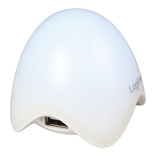 LogiLink UA0123 interface hub 480 Mbit/s White – image 1
