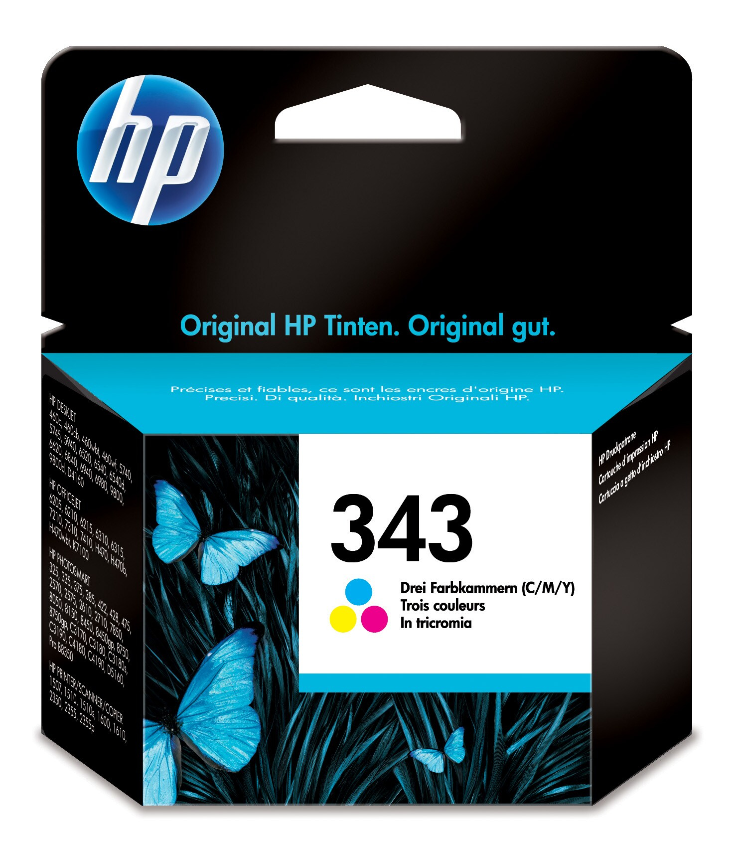 HP 343 Tri-color Original Ink Cartridge – image 1