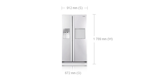 Samsung RSH1FTSW side-by-side refrigerator – image 2