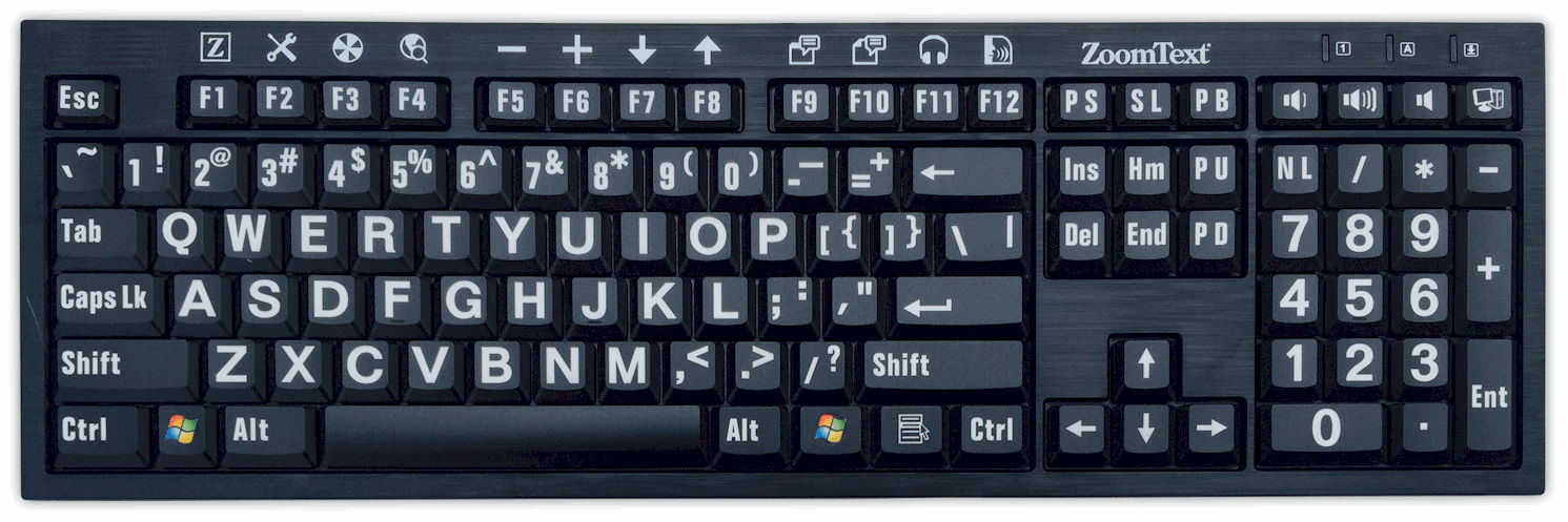 Hypertec K-ZT-WB keyboard Office USB QWERTY English Black, White