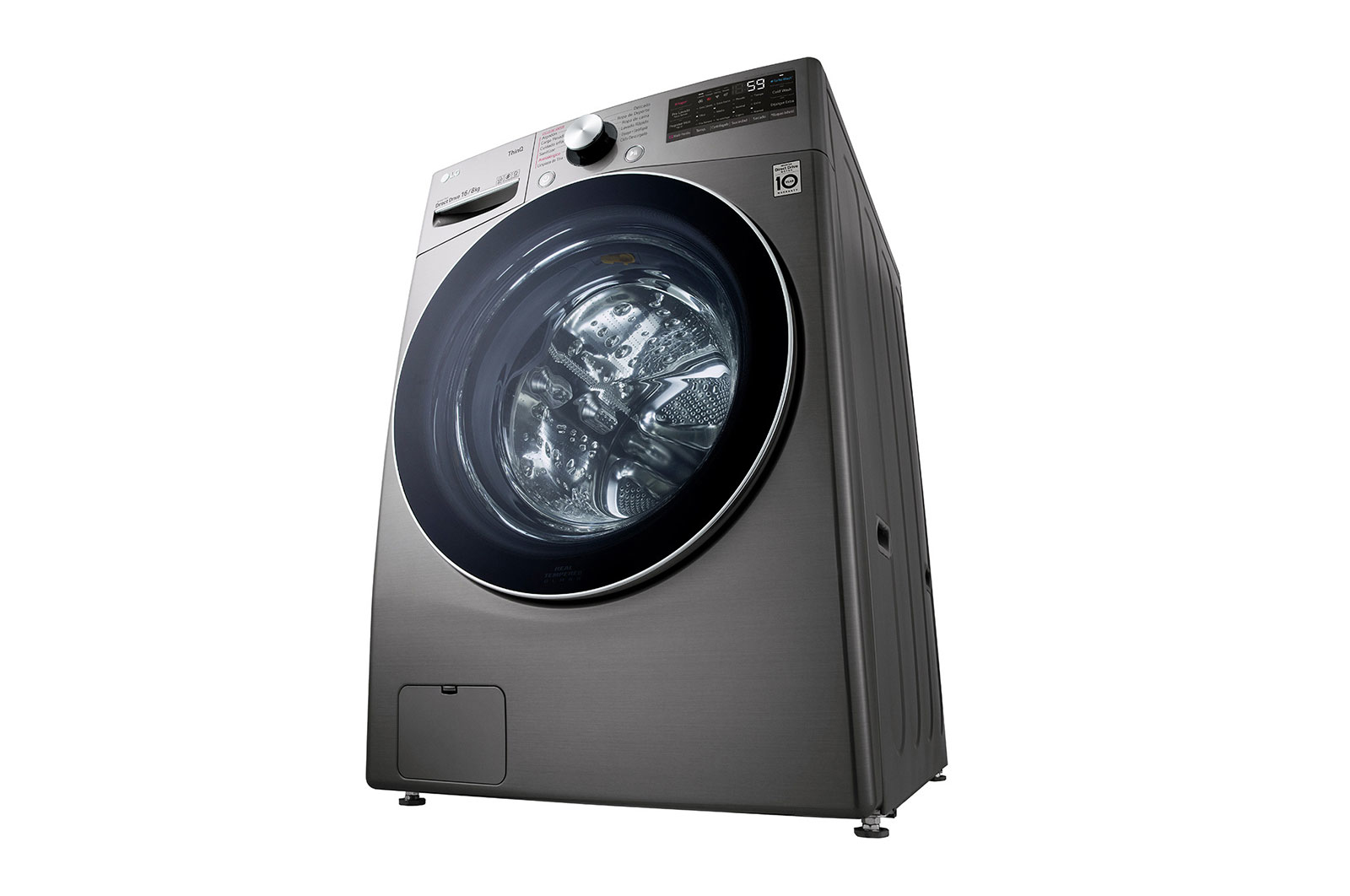 LG WD16SG2S6 washer dryer Freestanding Front-load Silver – image 9