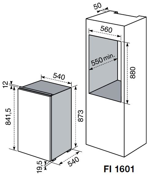 Electrolux FI1601 fridge Built-in – image 2