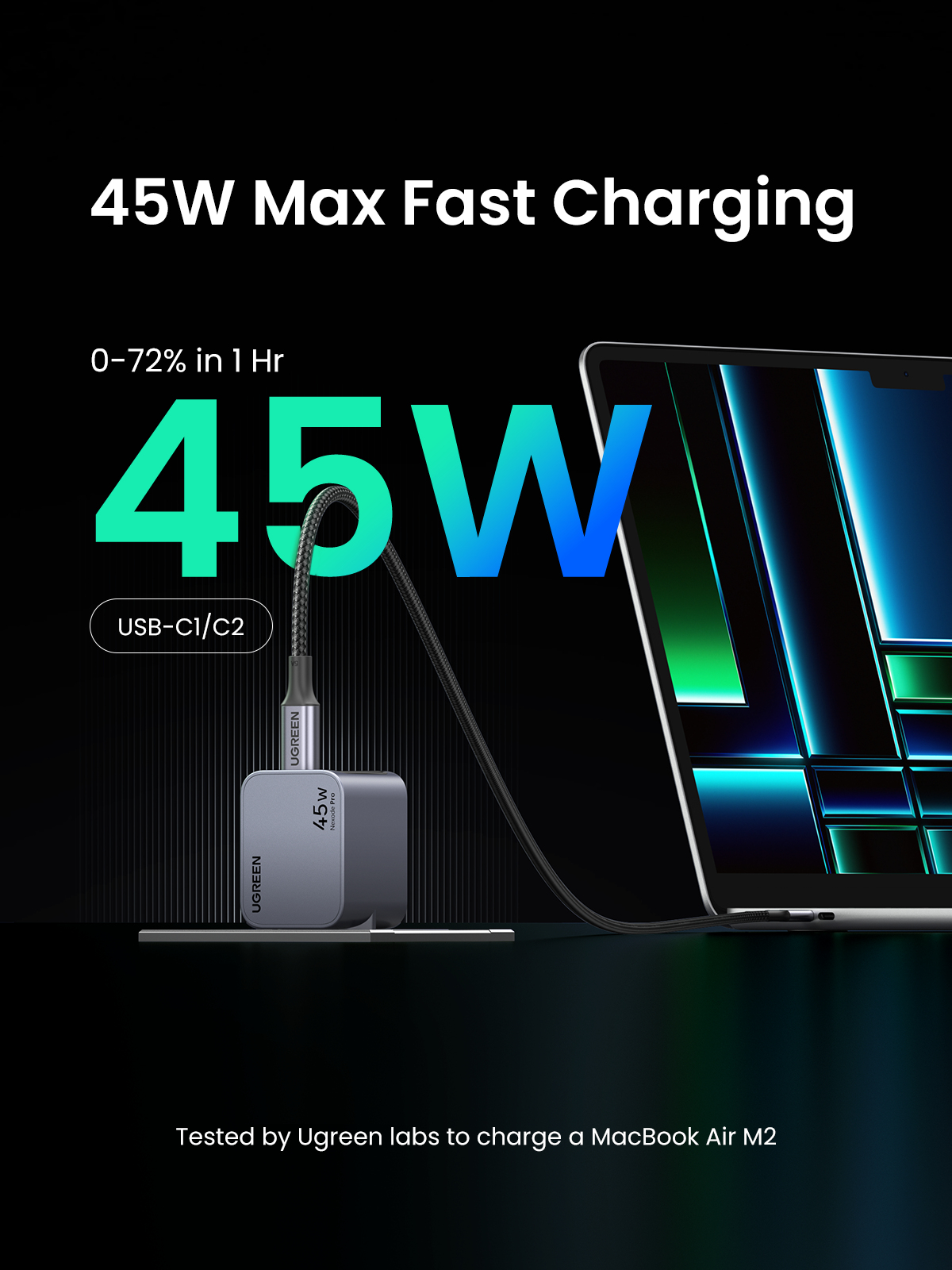 Ugreen 35008 mobile device charger Universal Grey AC Fast charging Indoor – image 4