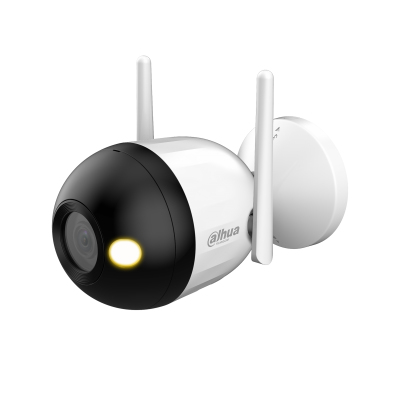 Cámara IP Dahua DH-F4C-LED - 4MP - Bala - Luz Cálida - Micrófono Incorporado - Wi-Fi - Ethernet - DH-F4C-LED