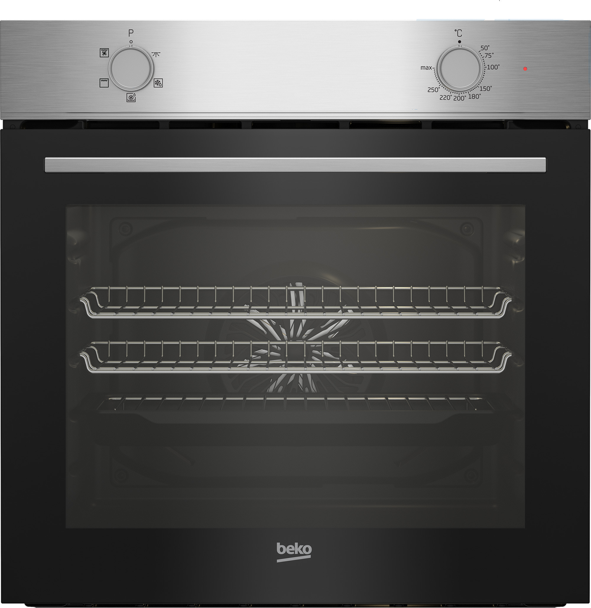 Beko BBSF210SX AeroPerfectTM Fan Built-In Oven & Ceramic Hob Package – image 1