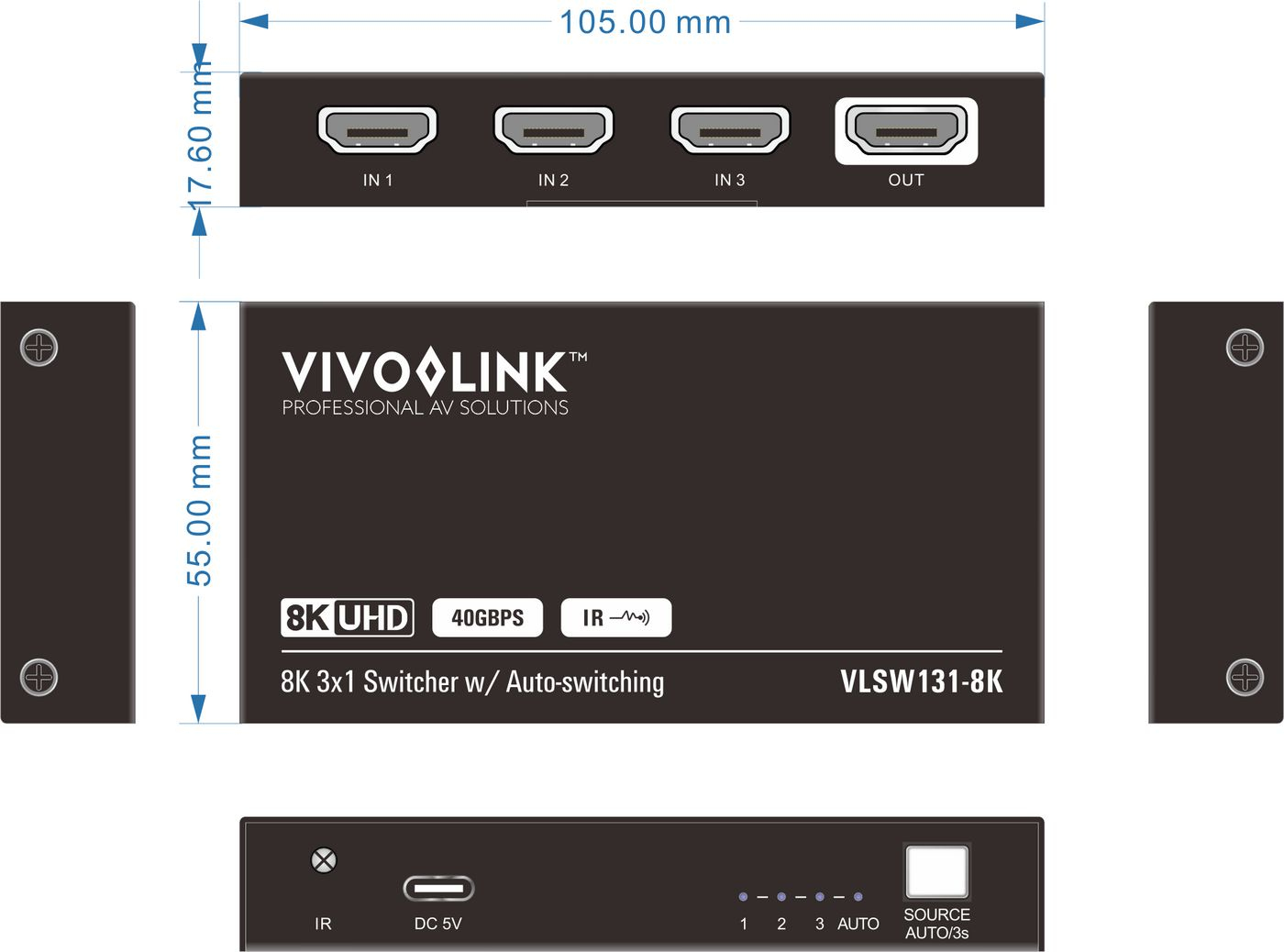 Vivolink VLSW131-8K video switch HDMI – image 6