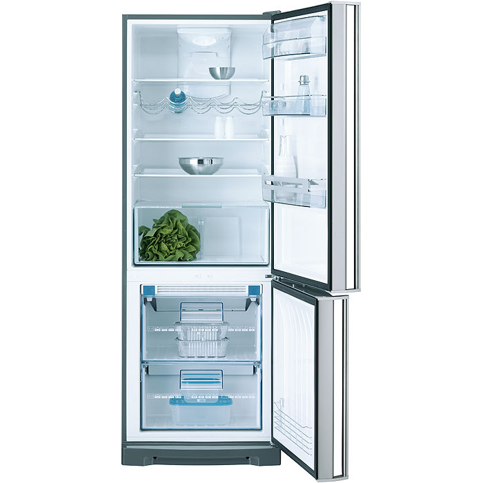 AEG S-75448-KG fridge-freezer Freestanding Stainless steel