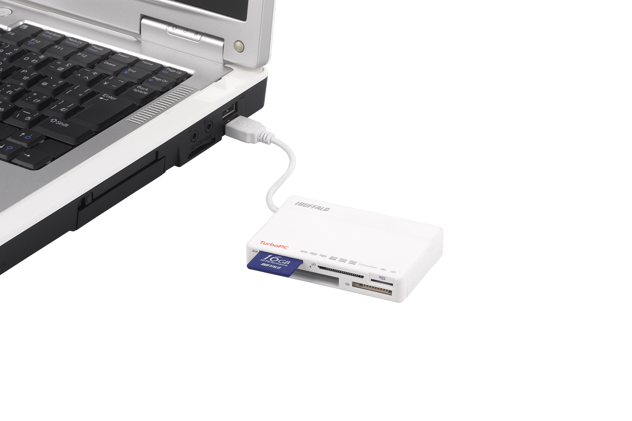 Buffalo BSCR05TU2WH card reader USB 2.0 White – image 3