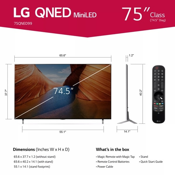 LG 75QNED99UQA TV – image 7
