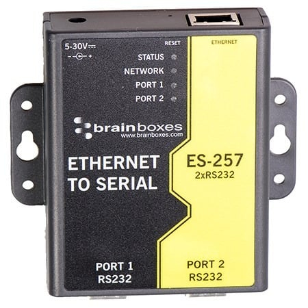 Brainboxes ES-257 2 Port RS232 Ethernet to Serial Adapter – image 4