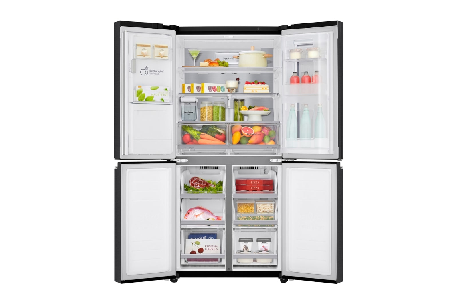LG GMX844MCBF side-by-side refrigerator Freestanding – image 7
