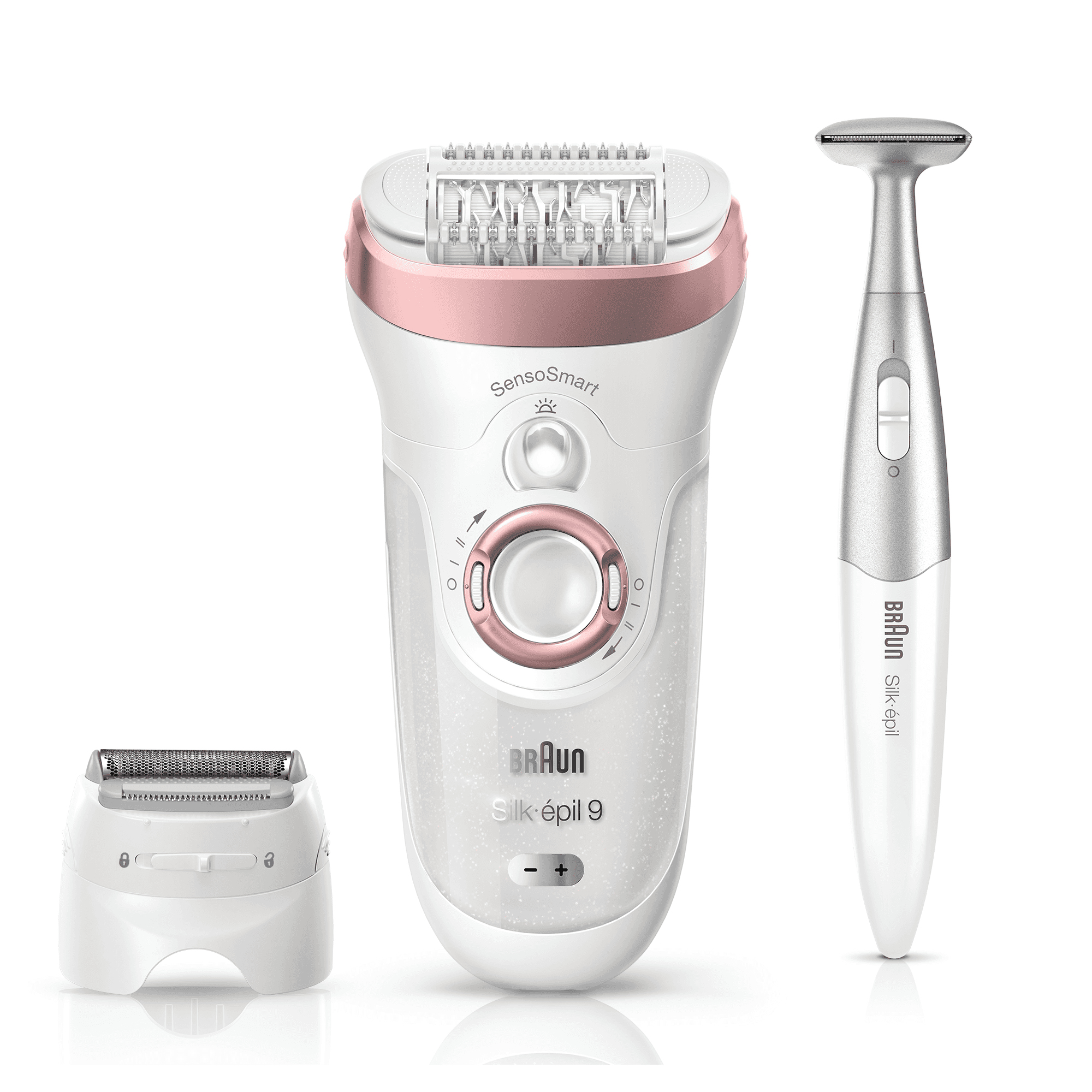 Braun Silk-épil 9 81646959 epilator 40 tweezers Rose gold, White – image 8