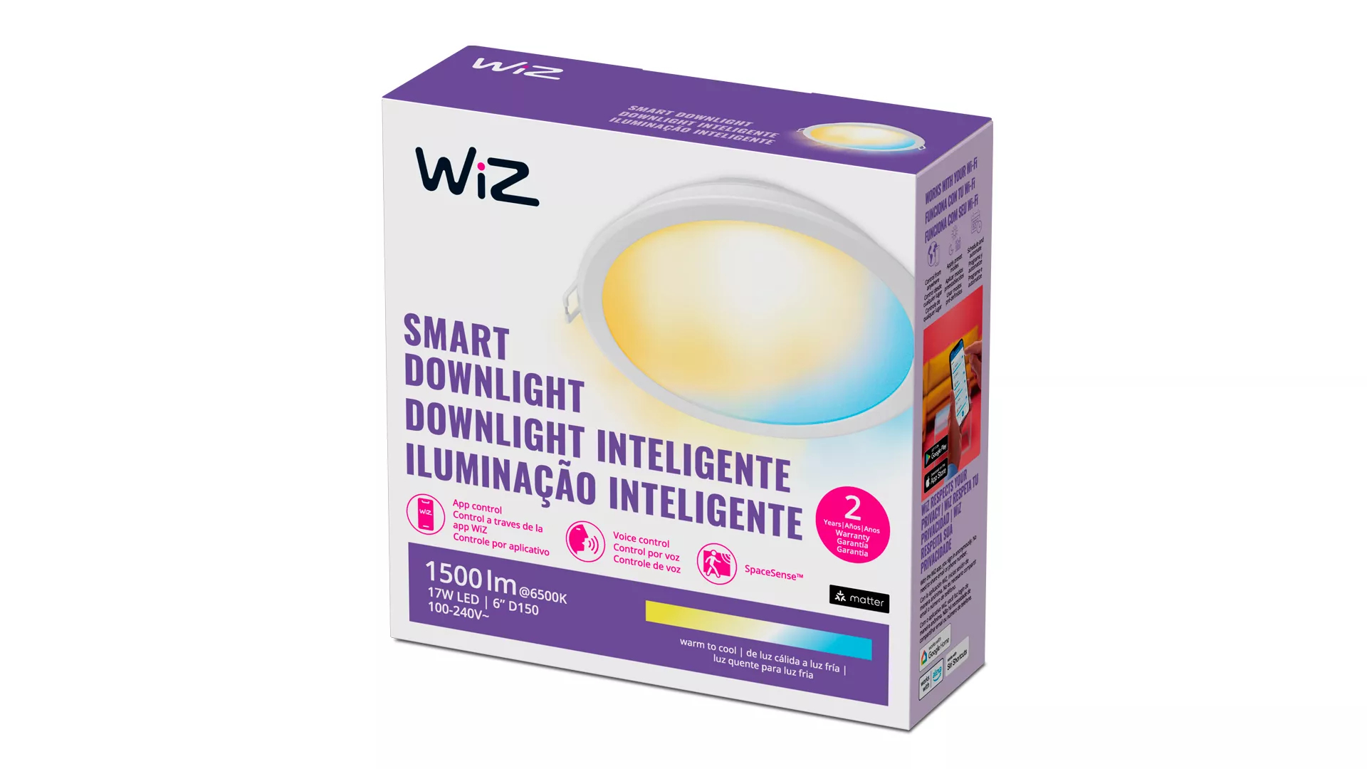 WiZ 8719514552876 smart lighting Smart lighting spot Wi-Fi/Bluetooth – image 2