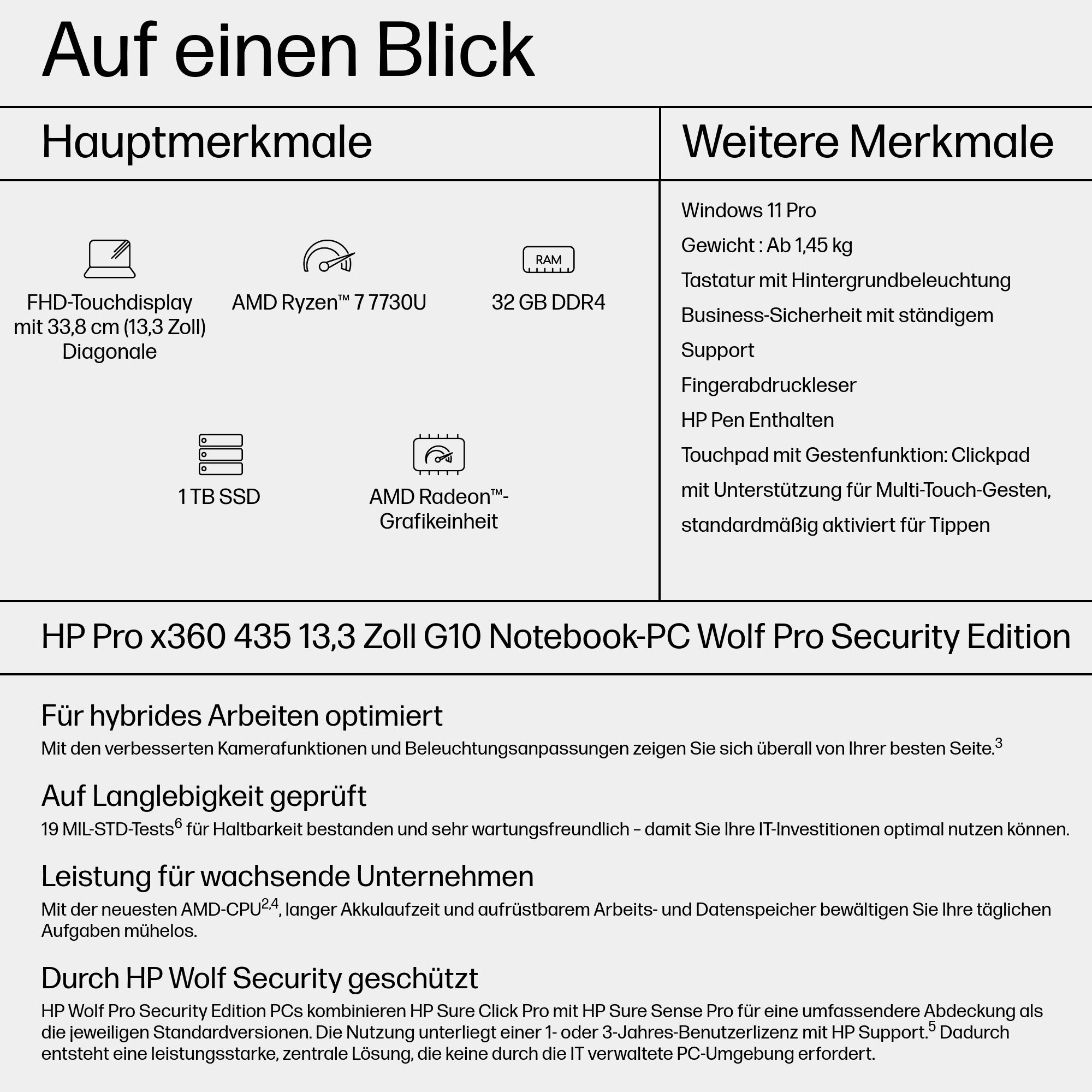 Pro x360 435 G10 Wolf Pro Security Edition