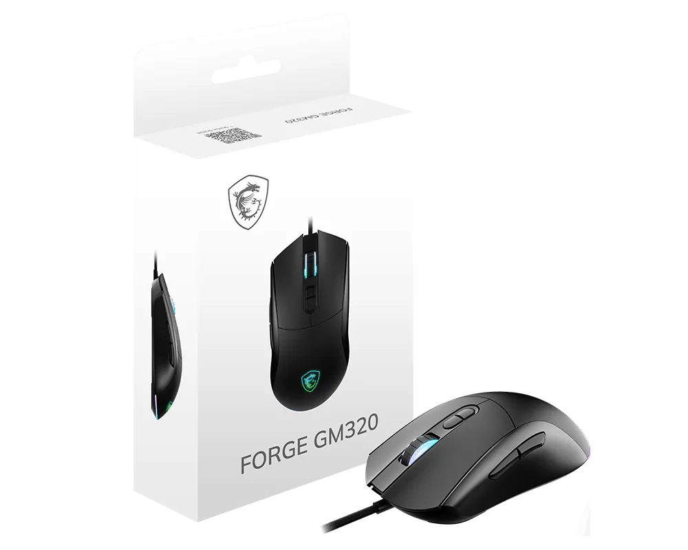 MSI FORGE GM320 MOUSE OPTICO CABLE USB